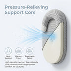 Cooling Cat Bed – Breathable, Water-Washable, Round Pet Cooling Mat with Neck Support, Summer Bed Designed for Hot Weather