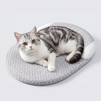 Cooling Cat Bed – Breathable, Water-Washable, Round Pet Cooling Mat with Neck Support, Summer Bed Designed for Hot Weather