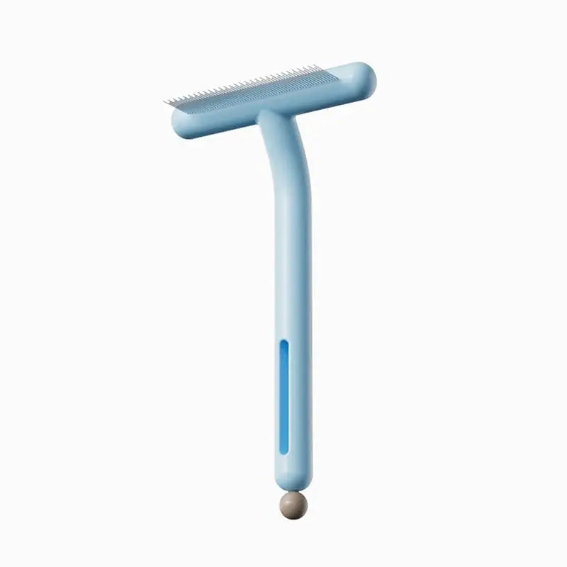 Pet Grooming Undercoat Rake 20 Degree Tilted Design Rounded Smooth Teeth For Cats Dogs Daily Home Grooming