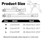 DC001 Dog Collars For Medium Dogs, Classic Heavy Duty Dog Collars With Quick Release Metal Buckle, Adjustable Medium Dog Collar