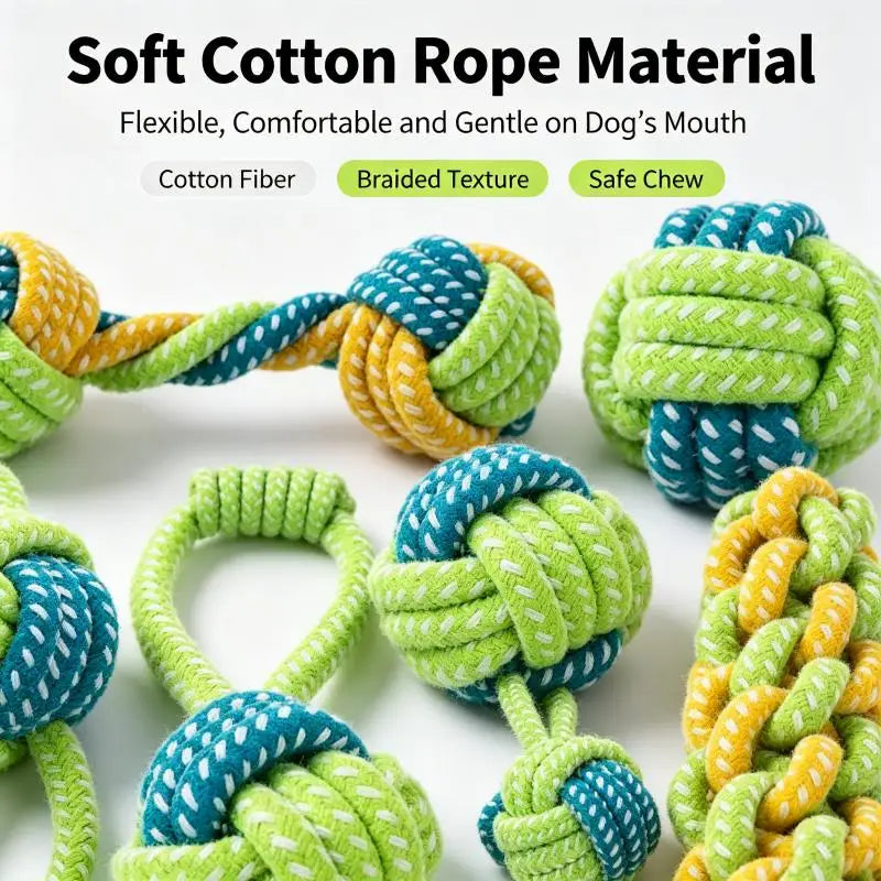 Pet Dog Toys for Large Small Dogs Toy Interactive Cotton Rope Mini Dog Toys Ball for Dogs Accessories Toothbrush Chew Puppy Toy