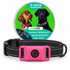 Dog Flea and Tick Collar Kit, Waterproof Adjustable Pet Protection Collar with Flea Pendant, Natural Outdoor Repellent for Small