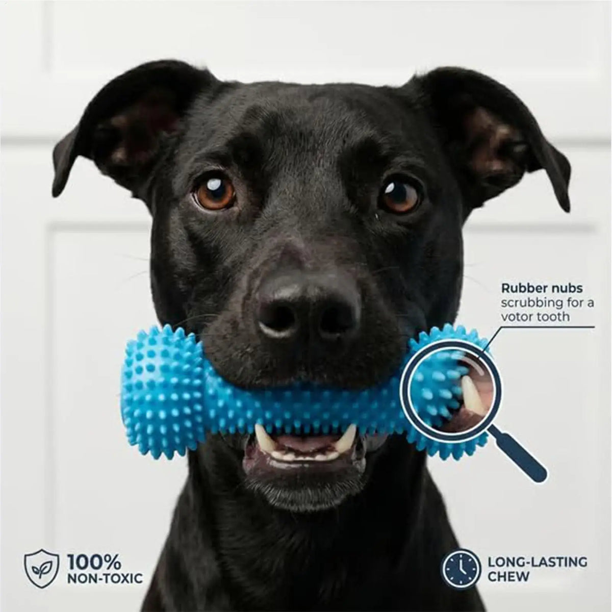 Puppy Teething Toys Double-Action Teething Chewer Sticks Dog Teeth Brushing Toy for Pet Puppy Small Medium Large Breeds Home