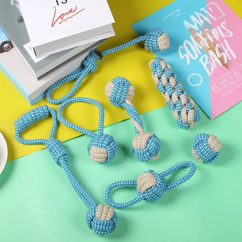 Pet Dog Toys for Large Small Dogs Toy Interactive Cotton Rope Mini Dog Toys Ball for Dogs Accessories Toothbrush Chew Puppy Toy