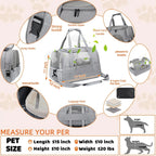 Pet Carrier Bag Airline Approved Up for Cats and Dogs Up to 20LBs, Soft Cat Carrier Dog Carrier Travel Kitten Carrier with Mat