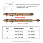 6.5cm Wide Tactical Dog Collar Adjustable, Military Nylon with Control Handle, Heavy Duty Reflective for Large Medium Dogs