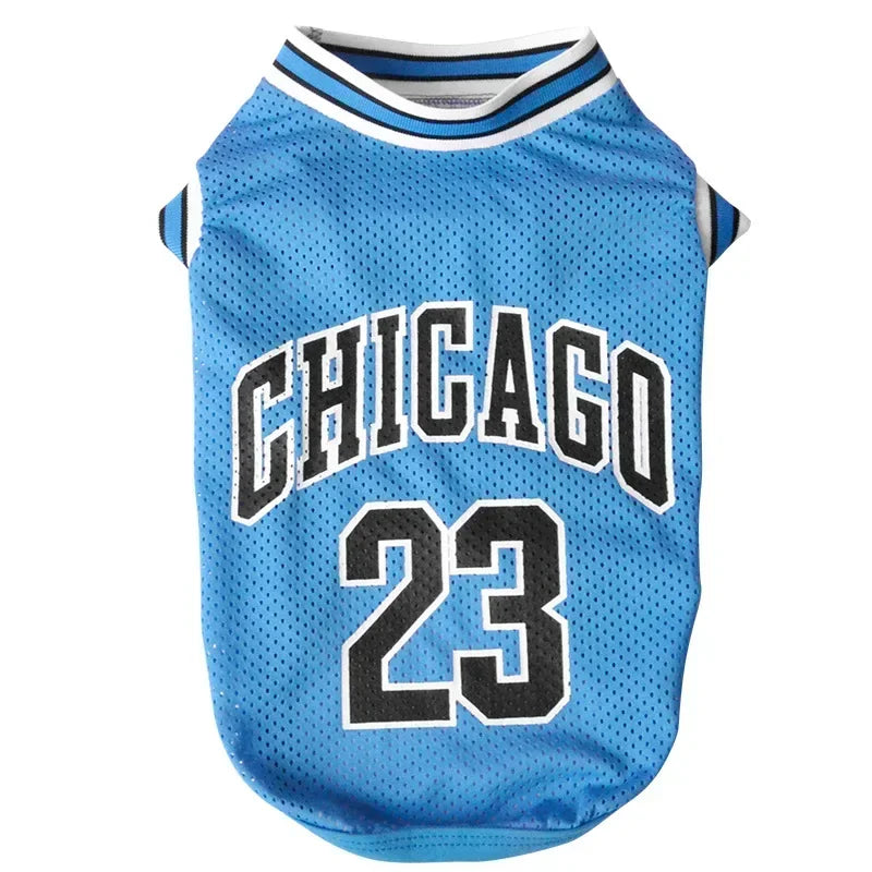 Breathable Mesh Dog Clothes Sport Large Dog Jersey Basketball Clothin Puppy T-Shirts Summer Pet Cat Shirt Prevent hair loss