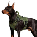 Heavy Duty Tactical Dog Harness Adjustable Reflective No Pull Vest With Reinforced Handle Outdoor Walking For Medium Large Dogs