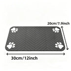 Pet Feeding Mat-Absorbent Pet Placemat for Food and Water Bowl, with Waterproof Rubber Backing, Quick Dry Water Mat for Dog Cat