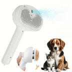 Multifunctional Pet Grooming Tool Combines Steam Spray Floating Hair Removal and Styling for Cats and Dogs All in One Device
