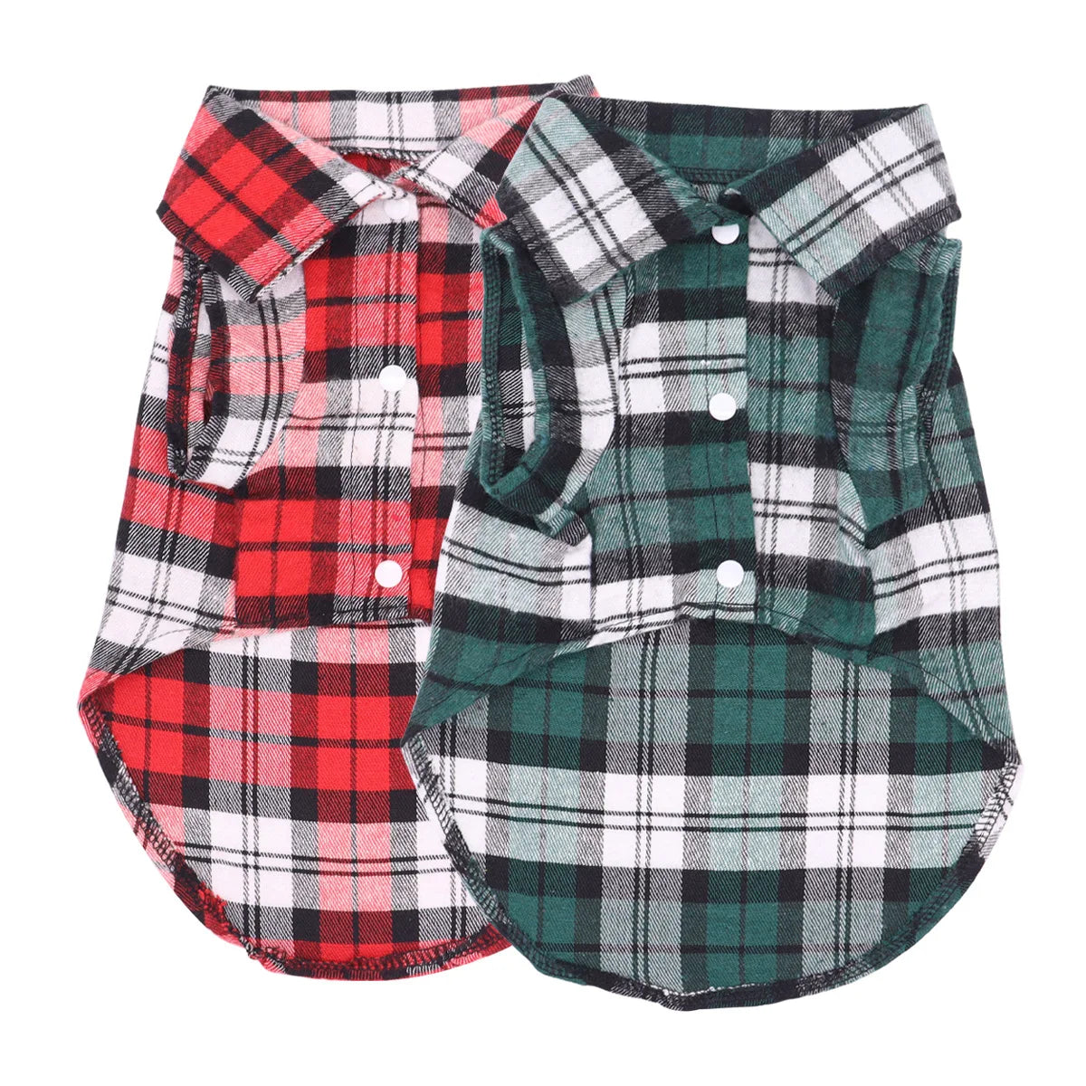 Summer Thin Plaid Dog Shirt Breathable Polyester Pet Shirt Puppy Clothes For Small Dogs Cats Bichon Teddy Pomeranian Chihuahua