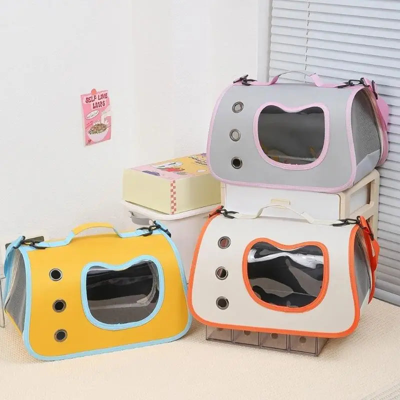 Fashion Pet Carriers For Small Pet Water Resistant Breathable Large Opening 55KF