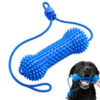 Puppy Teething Toys Double-Action Teething Chewer Sticks Dog Teeth Brushing Toy for Pet Puppy Small Medium Large Breeds Home