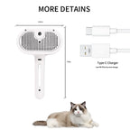 Multifunctional Pet Grooming Tool Combines Steam Spray Floating Hair Removal and Styling for Cats and Dogs All in One Device