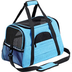 Pet Carrier Bag Airline Approved Up for Cats and Dogs Up to 20LBs, Soft Cat Carrier Dog Carrier Travel Kitten Carrier with Mat