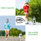 2.5M Outdoor Dog Leashes Dog Chain Control Dog Lead Leash Adjustable Training Double Ended Police Style Safety Pet Dogs Walking