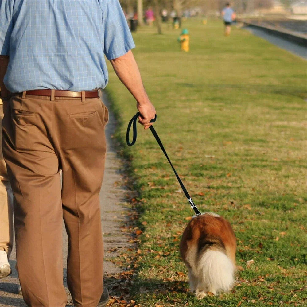 2.5M Outdoor Dog Leashes Dog Chain Control Dog Lead Leash Adjustable Training Double Ended Police Style Safety Pet Dogs Walking