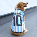 10 Pet Football Dog Jersey Summer Dog Shirt Breathable Sports Vest for Small Dogs and Cats