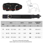 Durable Metal Buckle Pet Collars for Medium Large Dogs Solid Nylon Big Dog Collar with Handle Greyhound Mascotas Accessories