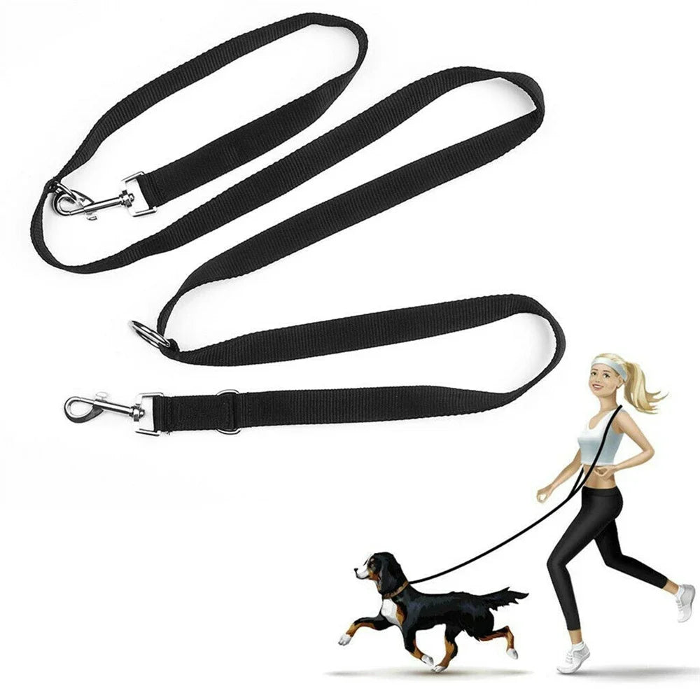 2.5M Outdoor Dog Leashes Dog Chain Control Dog Lead Leash Adjustable Training Double Ended Police Style Safety Pet Dogs Walking
