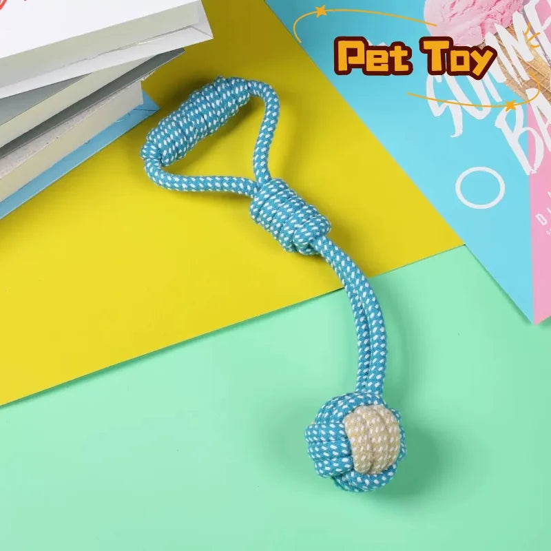 Pet Dog Toys for Large Small Dogs Toy Interactive Cotton Rope Mini Dog Toys Ball for Dogs Accessories Toothbrush Chew Puppy Toy