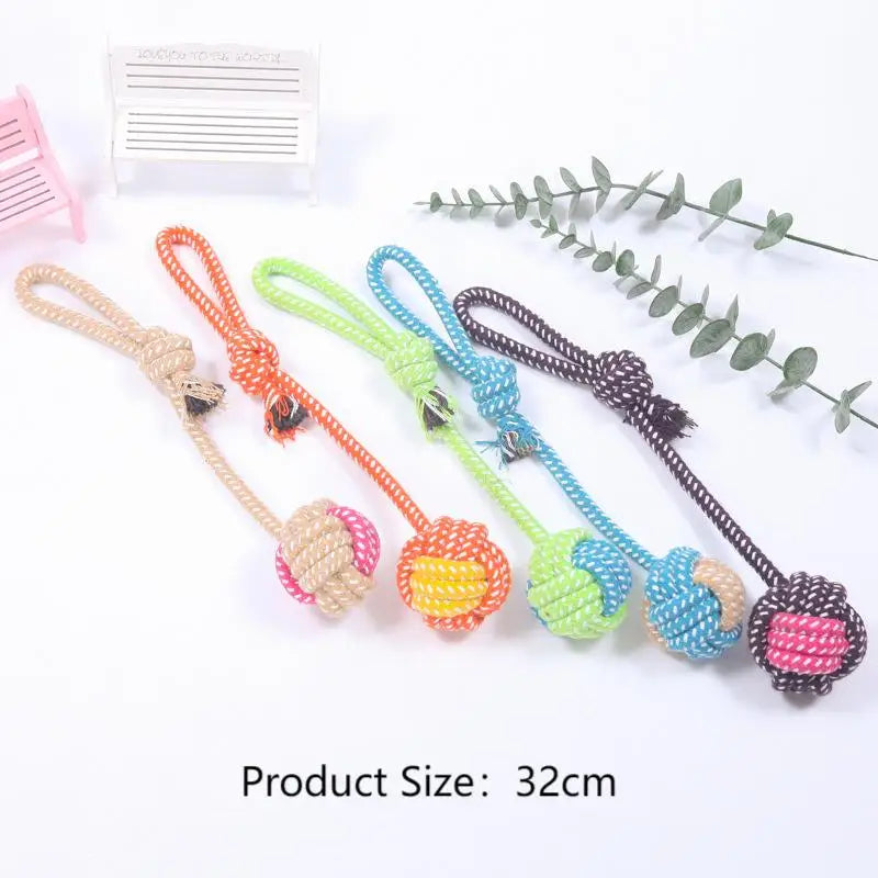 Pet Dog Toys for Large Small Dogs Toy Interactive Cotton Rope Mini Dog Toys Ball for Dogs Accessories Toothbrush Chew Puppy Toy