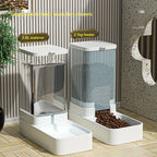 Pet Feeders and Drinkers Large Capacity Food Storage Dispenser Containers Durable Gravity Feeding Stations For Dogs And Cats