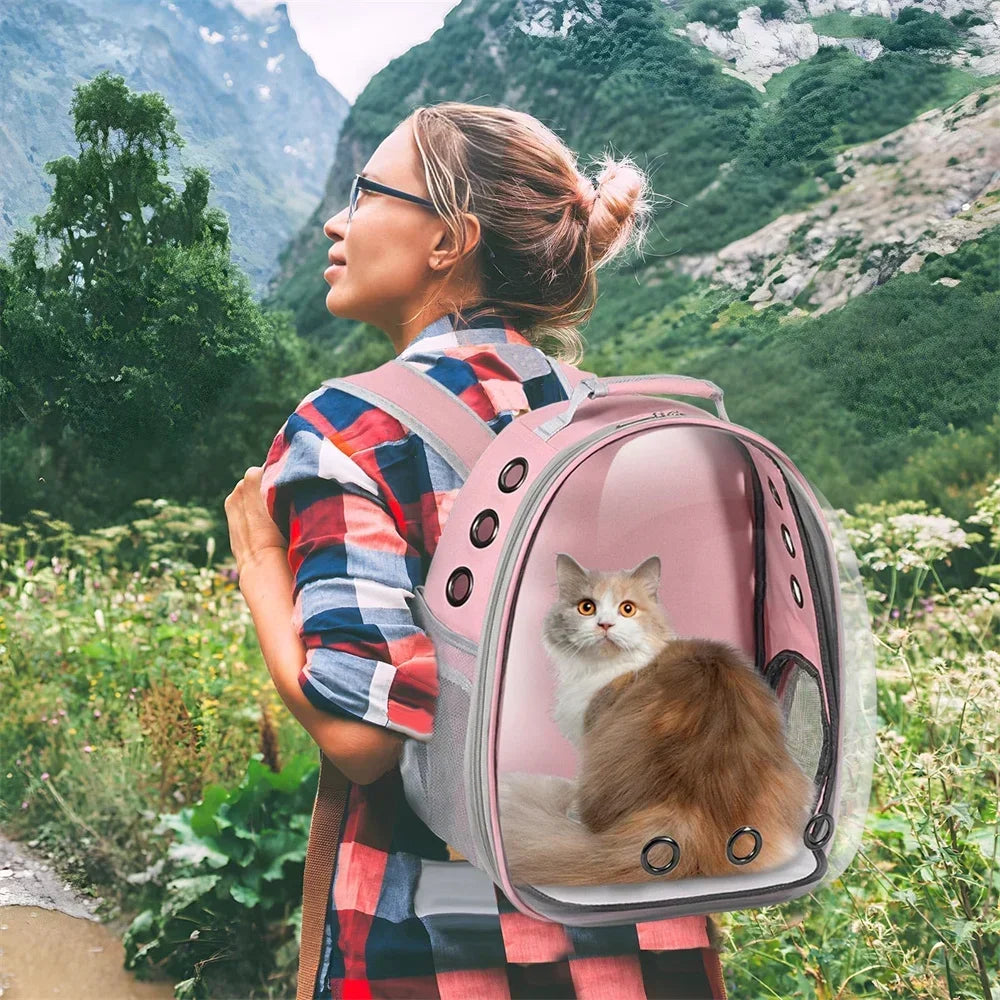 Cat Carrier Backpack Airline Approved Pet Carrier for Small Medium Cats Puppies Travel Hiking Camping Durable Pet Backpack