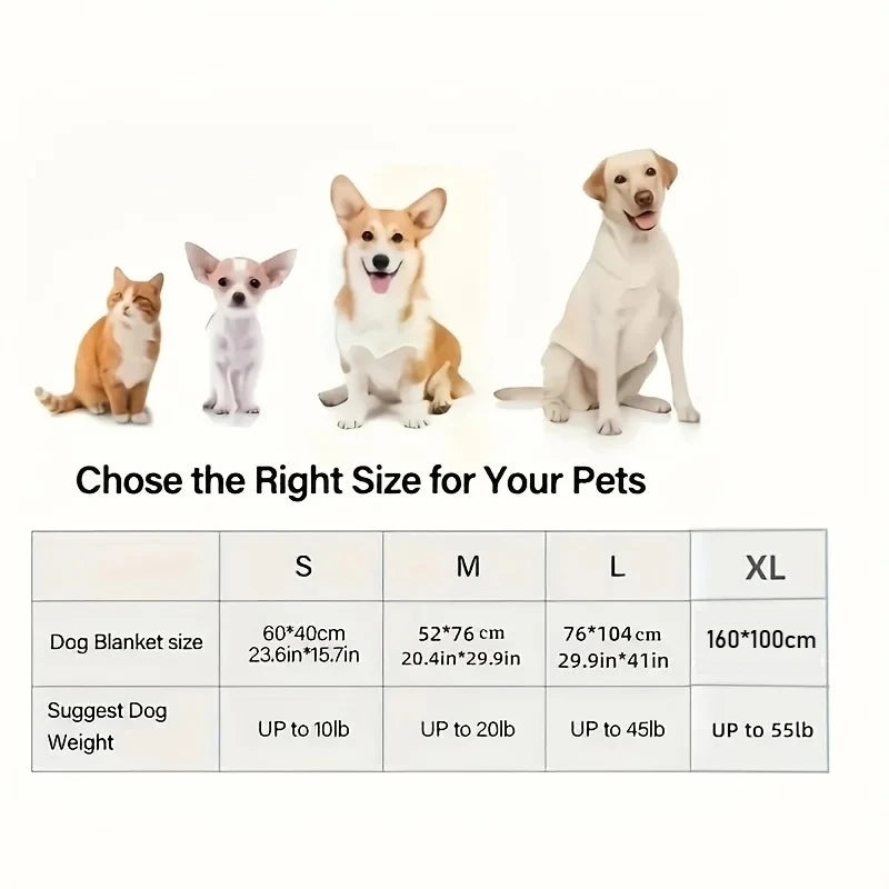 Soft Flannel Pet Blanket for Dogs Cats Plush Mat Dog Paw Print for Cats Dog  High Quality Dog Blanket Pet Mat Warm Dog Supplies