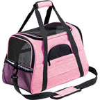 Pet Carrier Bag Airline Approved Up for Cats and Dogs Up to 20LBs, Soft Cat Carrier Dog Carrier Travel Kitten Carrier with Mat