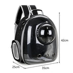 Portable Cat Pet Carrier Backpack Transparent Capsule Bubble Pet Backpack Small Animal Puppy Kitty Breathable Carrier for Travel