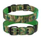 Tactical Dog Collar, Heavy Duty Nylon Dog Collar with Double Buckle, Adjustable Military Dog Collar for Medium Large Dogs
