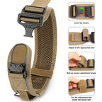 6.5cm Wide Tactical Dog Collar Adjustable, Military Nylon with Control Handle, Heavy Duty Reflective for Large Medium Dogs