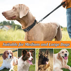 Dog Collar Durable Adjustable Military Pet Collar Tactical Leash Set Nylon Collar Medium Large Dog Shepherd Training Accessories