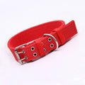 Durable Nylon Dog Collars for Large Dogs Heavy Duty Military Thick Wide Tactical Pet Collar with 2 Rows Metal Buckle