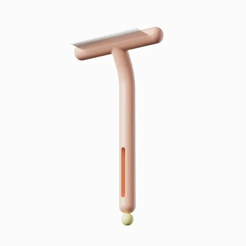 Pet Grooming Undercoat Rake 20 Degree Tilted Design Rounded Smooth Teeth For Cats Dogs Daily Home Grooming