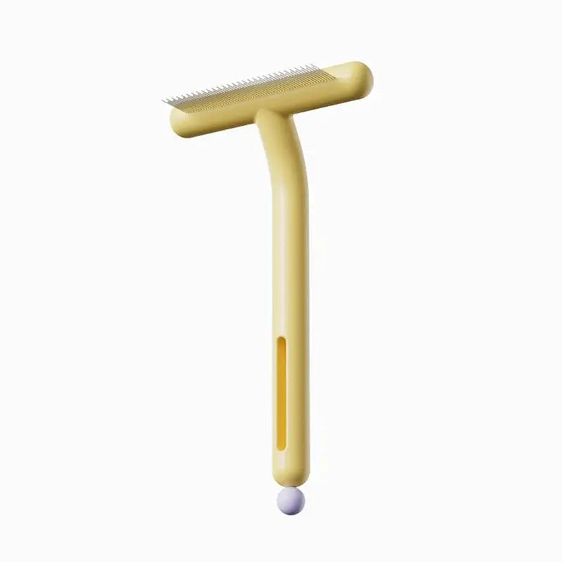 Pet Grooming Undercoat Rake 20 Degree Tilted Design Rounded Smooth Teeth For Cats Dogs Daily Home Grooming
