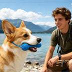 Puppy Teething Toys Double-Action Teething Chewer Sticks Dog Teeth Brushing Toy for Pet Puppy Small Medium Large Breeds Home