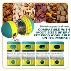 Pet Food Dispenser，Adjustable Distribution Ball，Sturdy Slow Feeding Puppy Reinforcement Training Toy，Pet Interactive Chasing Toy
