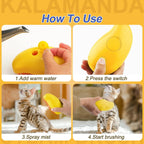 Cat Steam Brush 3 in 1 Dog Steamy Brush Cleanser Silicone Massage Grooming Comb Pet Hair Cleaning Misting Comb for Cats Dogs