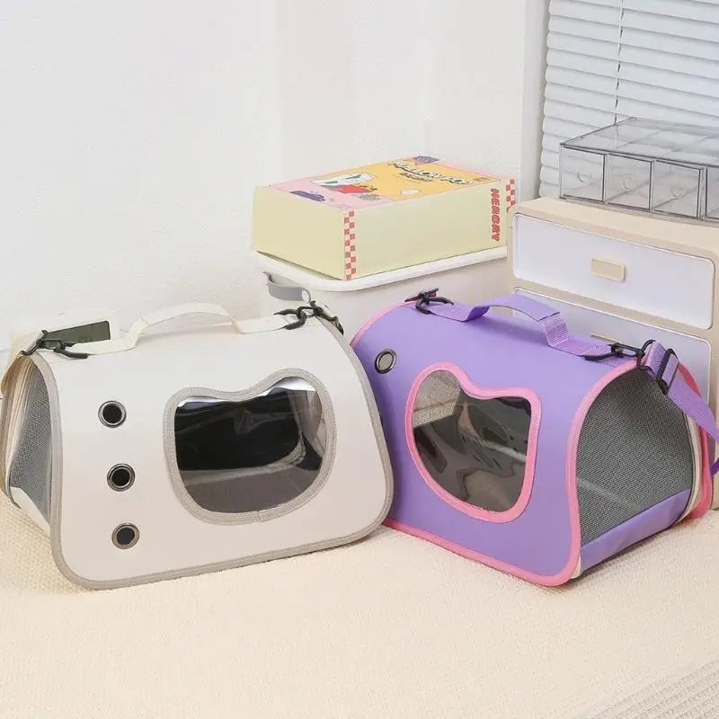 Fashion Pet Carriers For Small Pet Water Resistant Breathable Large Opening 55KF