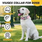 Pet Collar, Adjustable Heavy Duty Wide Thick Dog Collars with Quick Release Buckle, Soft Comfortable for Various Body Type Dogs