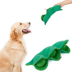 Pea Pet Sniffing Toy for Dogs Plush Soft Chew Toy with Hidden Treat Pockets Built-in Squeakers Interactive Training Nose Work