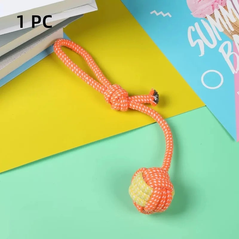 Pet Dog Toys for Large Small Dogs Toy Interactive Cotton Rope Mini Dog Toys Ball for Dogs Accessories Toothbrush Chew Puppy Toy