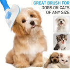 Easy-Clean Pet Grooming Brush, One-Click Hair Removal with Self-Cleaning Button – Special for Cats & Dogs, All Seasons Available