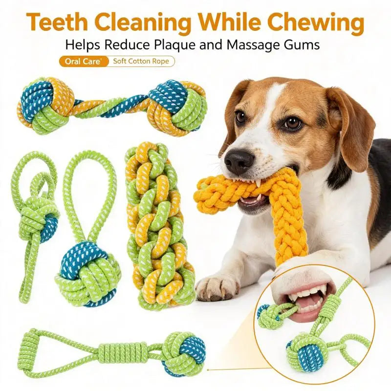 Pet Dog Toys for Large Small Dogs Toy Interactive Cotton Rope Mini Dog Toys Ball for Dogs Accessories Toothbrush Chew Puppy Toy
